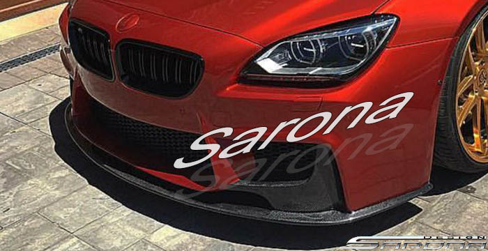 Custom BMW 6 Series  Coupe, Convertible & Sedan Front Add-on Lip (2012 - 2019) - $690.00 (Part #BM-076-FA)